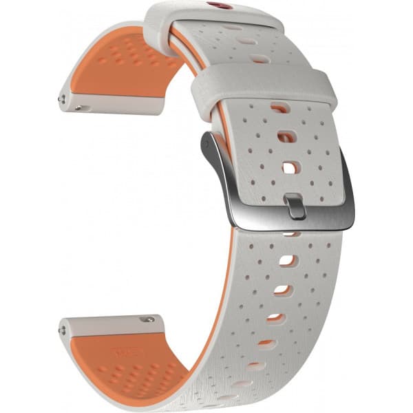 Polar silikonarmband 22 mm, aprikos/grå, S-L
