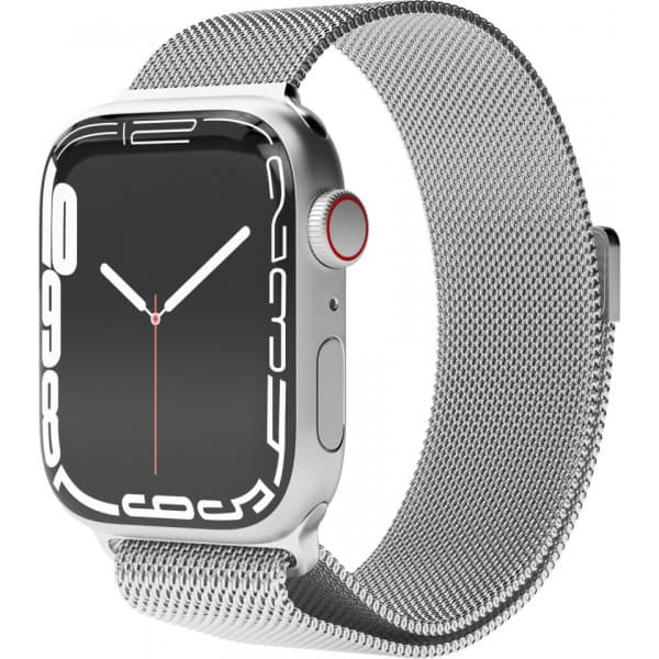 Vonmählen Milanese Loop -armband, Apple Watch 42 / 44 / 45 / 49, silver