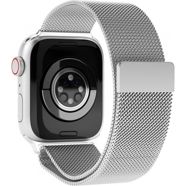 Vonmählen Milanese Loop -armband, Apple Watch 42 / 44 / 45 / 49, silver