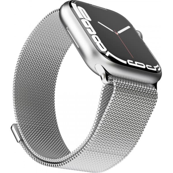 Vonmählen Milanese Loop -armband, Apple Watch 42 / 44 / 45 / 49, silver