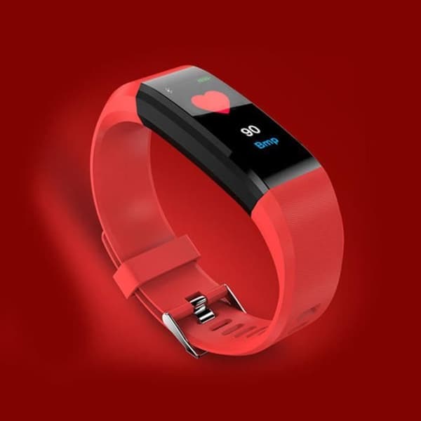 SHOP-STORY - Anslutet klockarmband Aktivitetsspårare - Röd