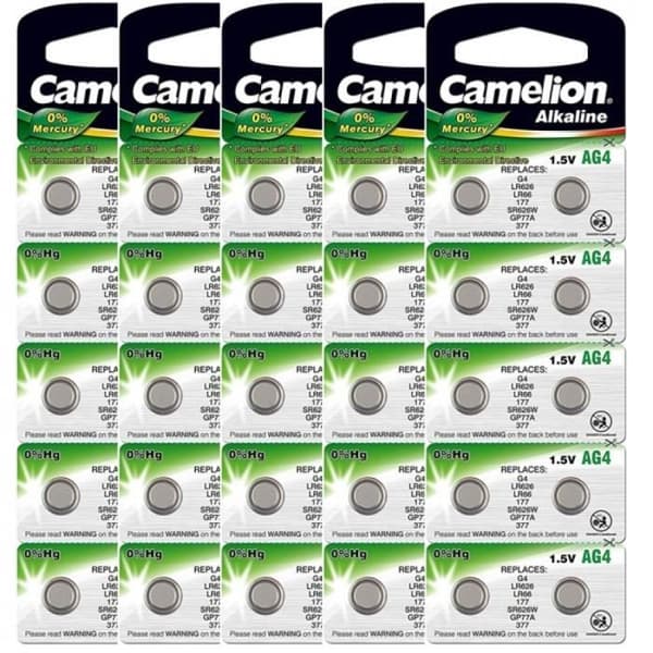 Lot om 50 AG4 klockbatterier 1,5 V alkaliska 50 AG4 batterier (SR626SW) Litiumbatteri / Batteri My-Montre