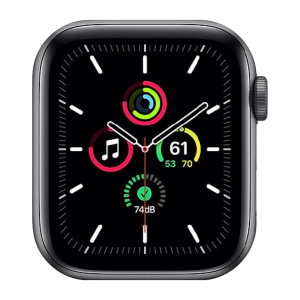 Apple Watch SE Space Gray 44mm Black Sport Band Grade C Refurbished