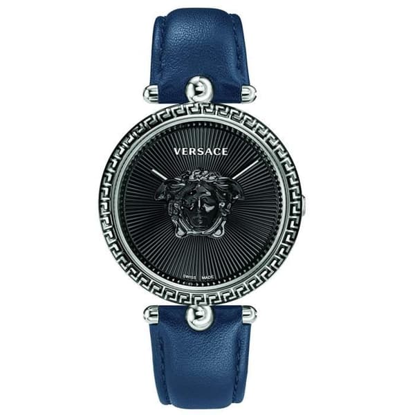 Kvinnoarmbandsur - Versace - VCO080017 Palazzo Empire - Stål - Läder - Svart - Quartz