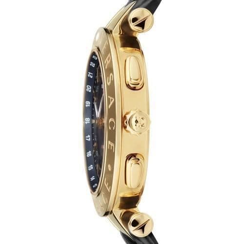 Klocka - VERSACE - V-Race GMT - Swiss Made Quartz - Safirglas - 5 ATM vattentäthet