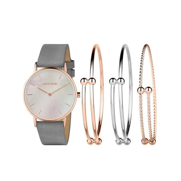 Klockor &amp; armbandslåda - Pierre Cardin - PCX7560L304 - Svart - Silver - Chic