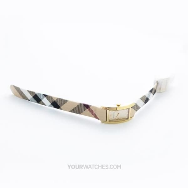 Damklocka - Burberry - BU9509 - Kvarts - Läder - Guld - 26 mm