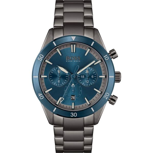 Klocka - Hugo Boss - 1513863 - Kvarts - Kronograf - Rostfritt stål Grå