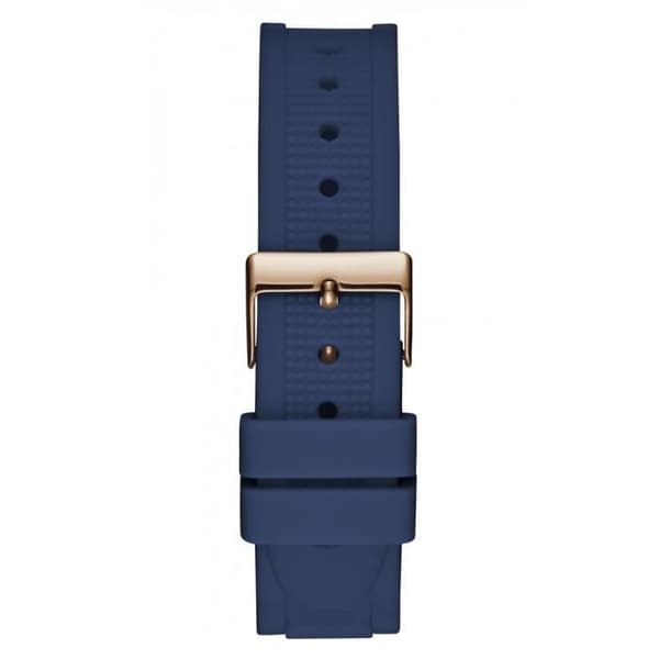 Klocka - Guess - W1234L4 - Stål 40mm - 3ATM motstånd - Silikonblått/roséguld
