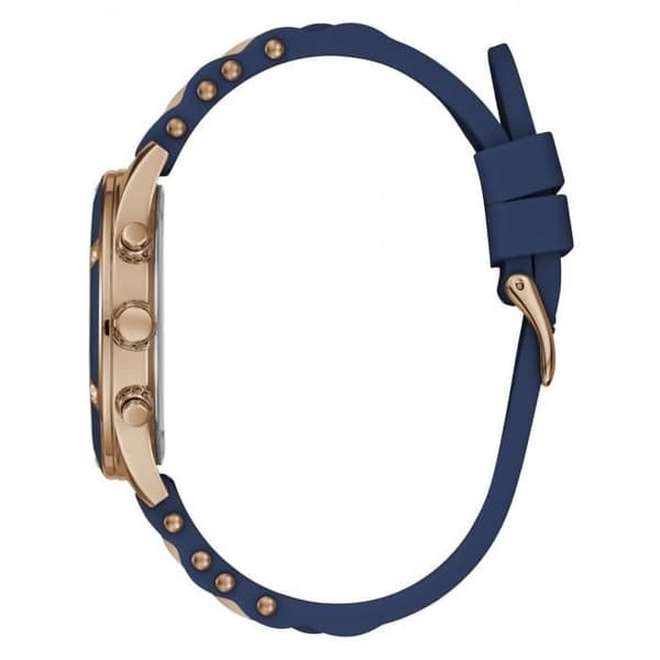 Klocka - Guess - W1234L4 - Stål 40mm - 3ATM motstånd - Silikonblått/roséguld
