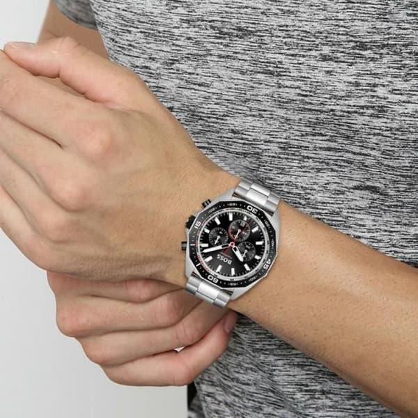 Hugos Boss Steel Watch Energy Watch HB1513971 Silver