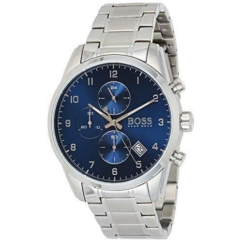 Quartzklocka - Hugo Boss - 1513784 - Armband i rostfritt stål - Blå urtavla - 5 ATM