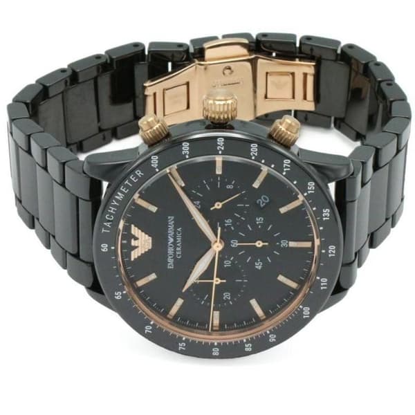 Klocka - Emporio Armani - AR70002 - 43mm - Keramik - Kvarts - Svart