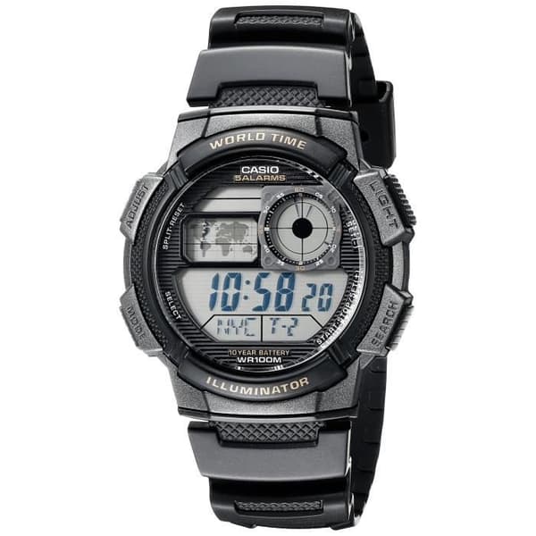 Klocka - Casio - AE-1000W-1AVDF - Digital - Kvarts - Sport - Vattentest 10 ATM