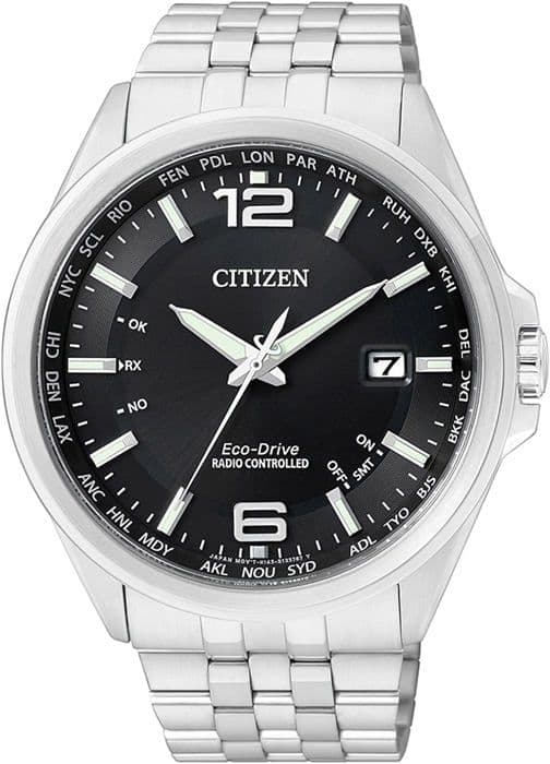 Citizen Radiostyrd klocka CB0010-88E Eco-Drive - Silver och Svart