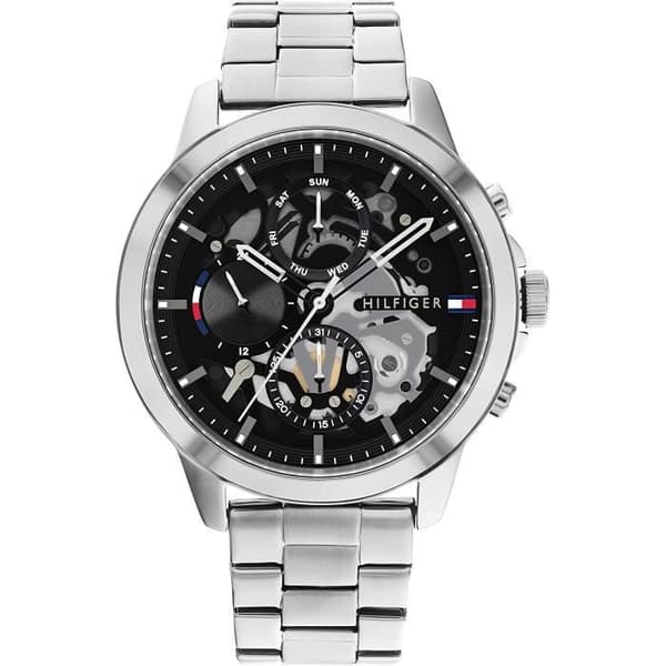 Tommy Hilfiger Analog kvartsklocka för män med armband i rostfritt stål 1710477