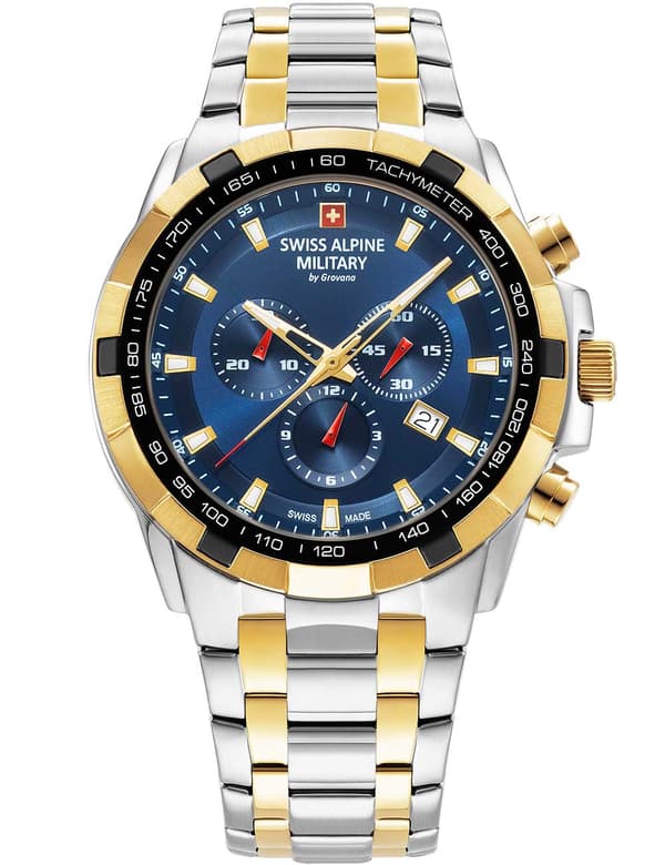 Mens Watch Swiss Military 7043.9145, Quartz, 47mm, 10ATM