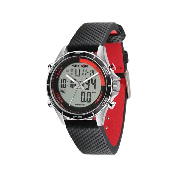 Mens Watch Sector R3271615001, Quartz, 45mm, 10ATM Sort, Rustfrit stål