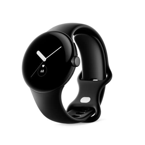 Google Pixel Watch - matte black - smart klocka med band - obsidian - 32 GB