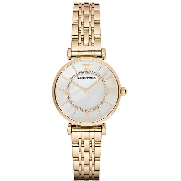 Kvinnoarmband - EMPORIO ARMANI - AR1907 - Armband i rostfritt stål - Modernt urtavla - Kvartsrörelse