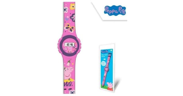 Hasbro Peppa Pig Greta Gris 17018 Klocka Digital Rosa 22cm