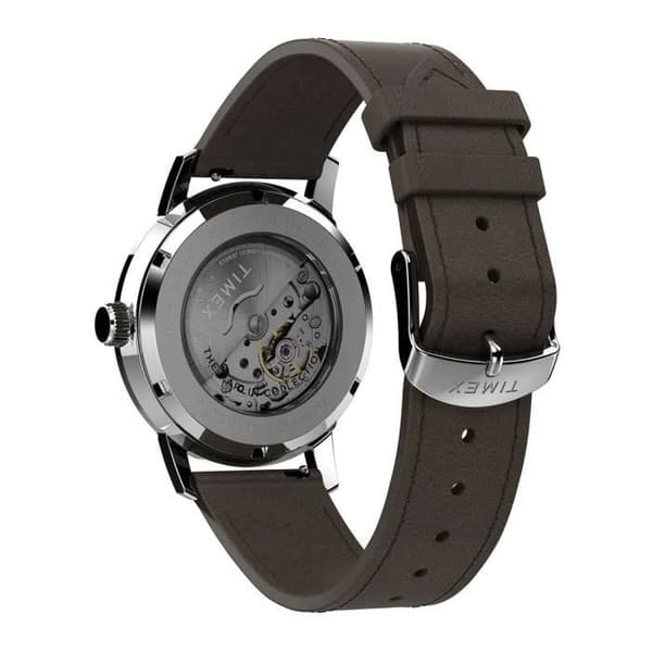 Timex - Herrklocka - Automatisk - Analog - Brunt läderband - TW2V44500