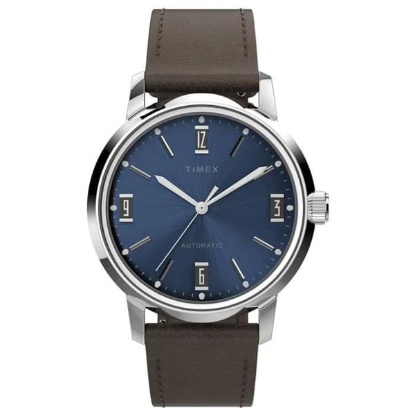 Timex - Herrklocka - Automatisk - Analog - Brunt läderband - TW2V44500