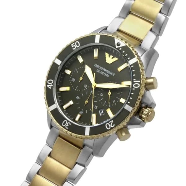 Klocka - Emporio Armani - AR11361 - Kvarts - Chronograph - Multicolor rostfritt stål