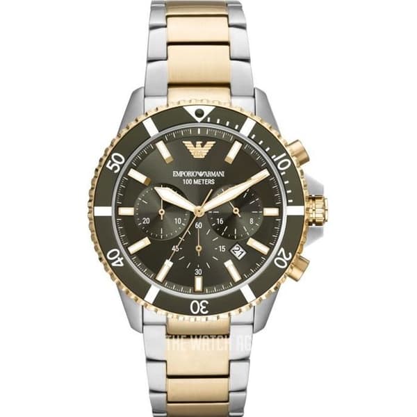Klocka - Emporio Armani - AR11361 - Kvarts - Chronograph - Multicolor rostfritt stål