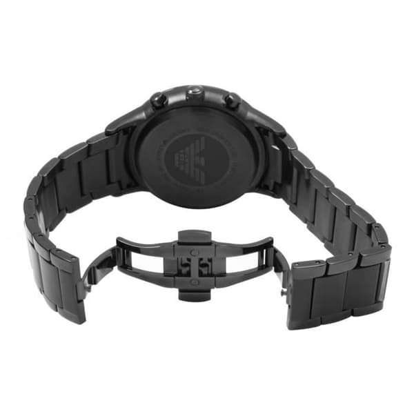 Klocka - Emporio Armani - AR2453 - Kronograf - Svart pläterat stål - Svart urtavla