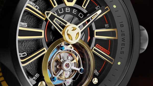 Mens Watch Nubeo NB-6075-05, Automatic, 52mm, 10ATM
