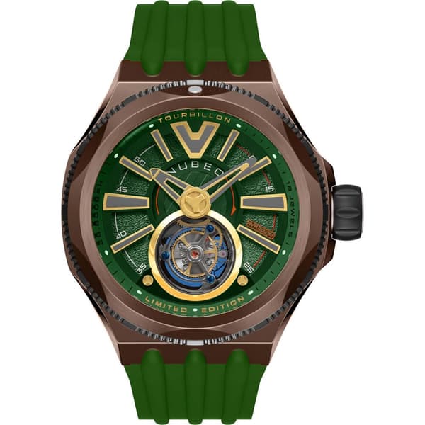 Mens Watch Nubeo NB-6075-0B, Automatic, 52mm, 10ATM