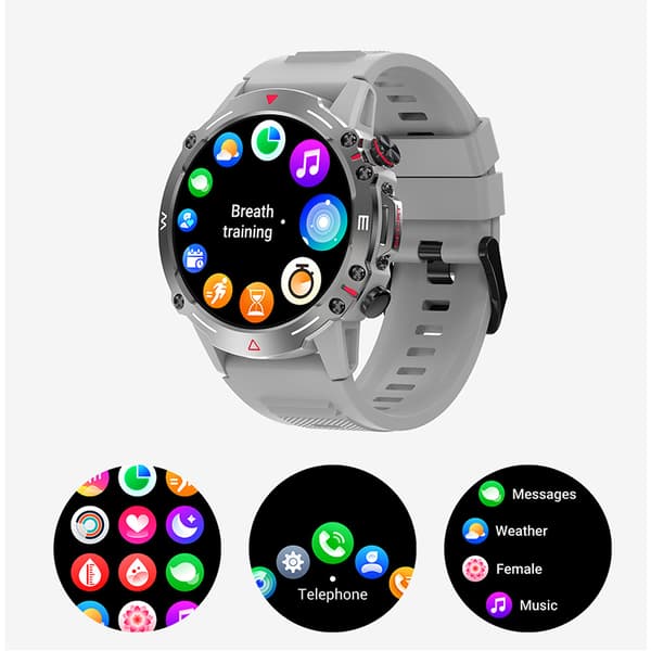 INF Smartwatch / sportsur med Bluetooth-opkald