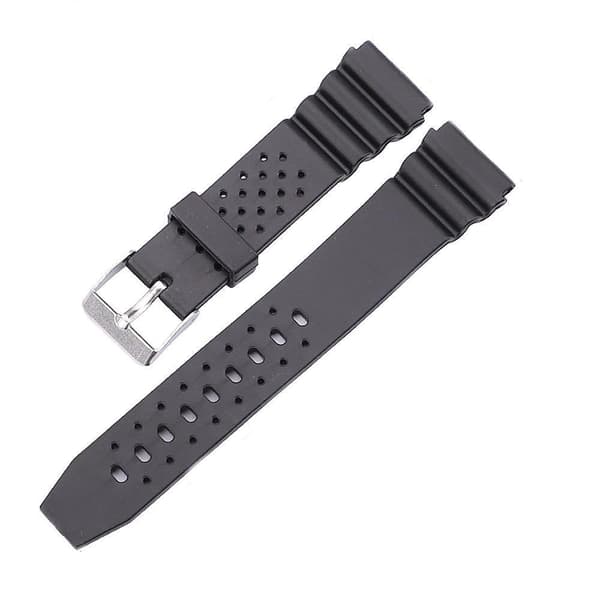 Klockarmband Silikon (Digitalklocka etc) Svart - Flera storlekar