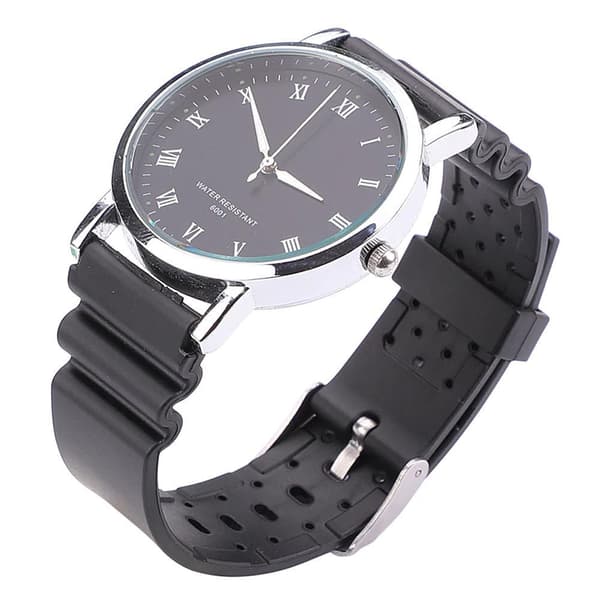 Klockarmband Silikon (Digitalklocka etc) Svart - Flera storlekar