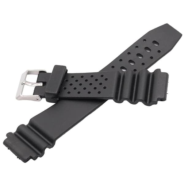 Klockarmband Silikon (Digitalklocka etc) Svart - Flera storlekar