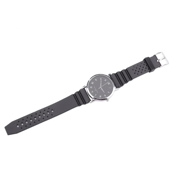 Klockarmband Silikon (Digitalklocka etc) Svart - Flera storlekar