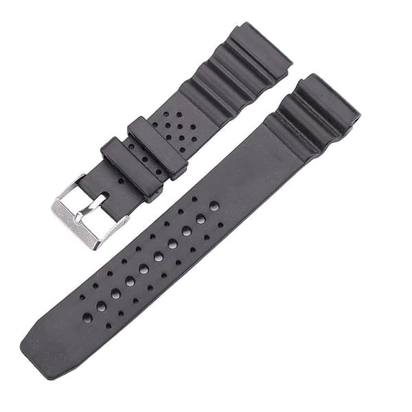 Klockarmband Silikon (Digitalklocka etc) Svart - Flera storlekar