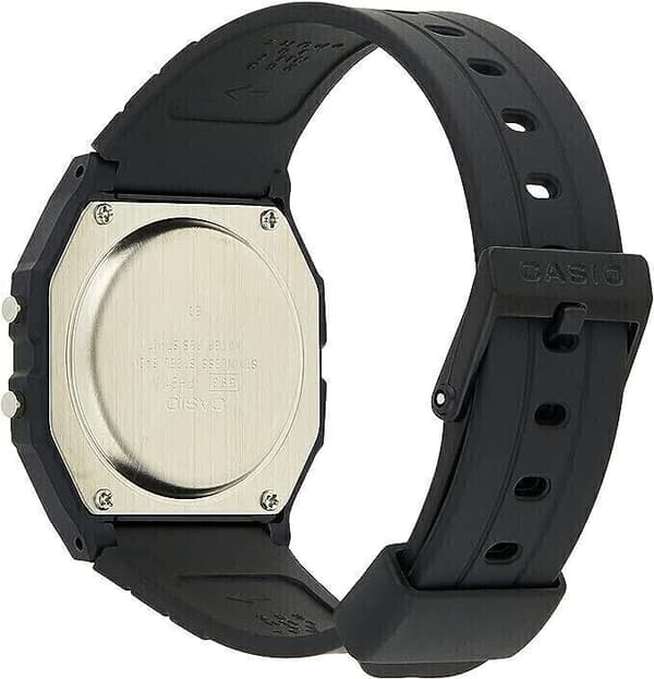 Original Casio Class Digital Watch with Resin Strap in Black -Water Splush F91