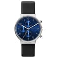 Miniatyrbilde 1 av 5: Skagen SKW6417 Men’s Chronograph Multifunction Black Leather Blue Dial Watch