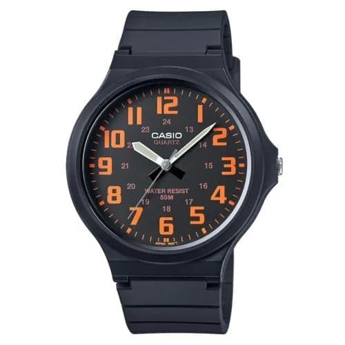 Casio Mens Core Oversized Black Resin Strap Watch MW-240-4BVEF
