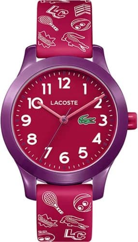 Lacoste 2030013 12.12 KIDS Unisex Purple Silicone Strap Analogue Quartz Watch