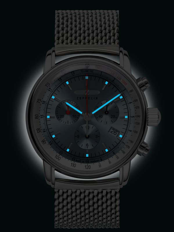 Mens Watch Zeppelin 8886M-3, Quartz, 42mm, 5ATM