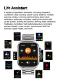 Miniatyrbilde 3 av 7: INF Smartklokke med EKG, puls, blodtrykk, søvn, skritteller