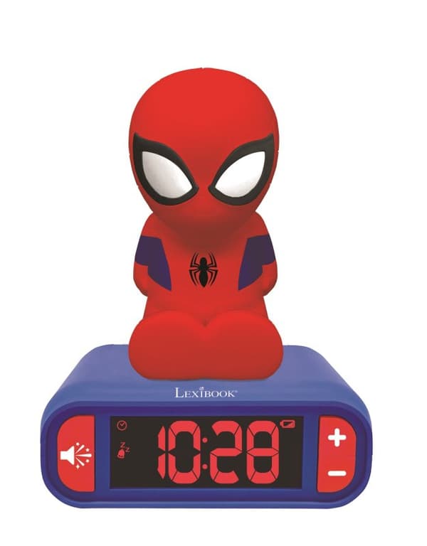Disney Spiderman 3d Digital Alarm Ur Flerfarvet