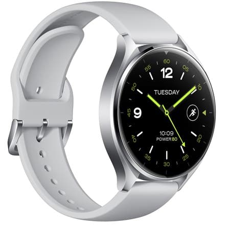 Xiaomi Watch 2 (32GB) sølv etui med grå TPU-rem