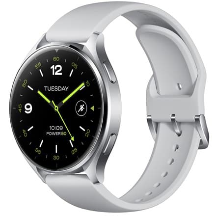 Xiaomi Watch 2 (32GB) sølv etui med grå TPU-rem
