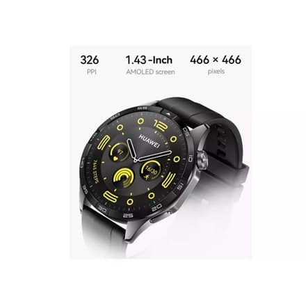 Huawei Watch GT | 4 | 4 | Smartklocka | Smartklocka | Rostfritt stål | 46mm | 46mm | Svart | Dammtät | Vattentät