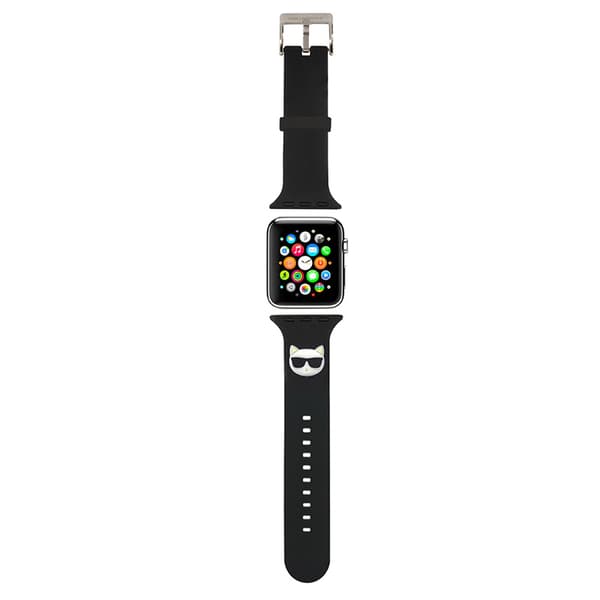 Karl Lagerfeld Silicone Choupette Head – Apple Watchin ranneke 42/44/45 mm (musta)
