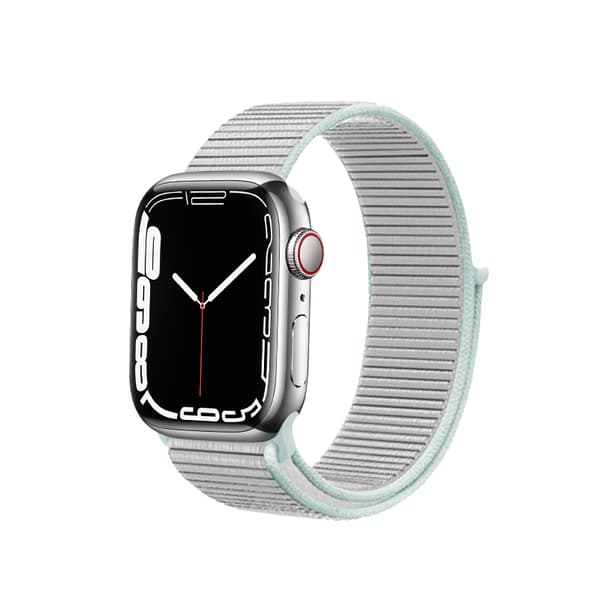 Crong Nylon – urheiluranneke Apple Watchiin 38/40/41 mm (pastelliharmaa)